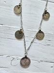 Collar monedas silver  | 363