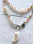 Multicolor perla doble y colmillo | 717