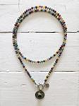 Gargantilla multicolor doble moneda | NOM104 | Bohemian Barcelona, freespirit, lifestyle.
