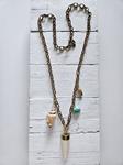 Cadena eslabones mix marino golden | 1432