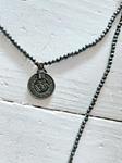Collar doble vuelta mini grey | 267