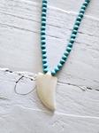 Collar colmillo Ibiza turquoise | IBZ011 | Bohemian Barcelona, freespirit, lifestyle.
