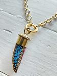 Gargantilla eslabones aro y colmillo golden | 573 | Bohemian Barcelona, freespirit, lifestyle.