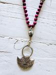 Collar amuleto tuareg fucsia | 342 | Bohemian Barcelona, freespirit, lifestyle.