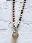 Collar Jaspe y colgante ámbar | 1112 | Bohemian Barcelona, freespirit, lifestyle.