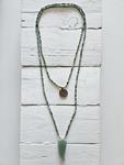 Collar doble vuelta mini water colmillo | 267 | Bohemian Barcelona, freespirit, lifestyle.