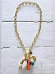 Gargantilla eslabones aro y charms marinos gold | 573 | Bohemian Barcelona, freespirit, lifestyle.