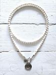 Gargantilla doble white y moneda | NOM104 | Bohemian Barcelona, freespirit, lifestyle.