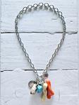 Gargantilla eslabones aro y charms marinos silver | 573 | Bohemian Barcelona, freespirit, lifestyle.