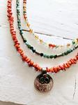 Collar triple coral y turquesa | 1435 | Bohemian Barcelona, freespirit, lifestyle.