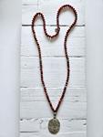 Collar medallón coral | 442 | Bohemian Barcelona, freespirit, lifestyle.
