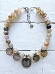 Collar cuarzo y monedas | NOM104 | Bohemian Barcelona, freespirit, lifestyle.