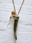 Cadena colmillo y charms golden | 1432 | Bohemian Barcelona, freespirit, lifestyle.
