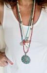 Collar turquesa coral y moneda | 891 | Bohemian Barcelona, freespirit, lifestyle.