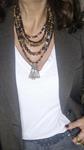 Collar multivueltas brown | 1118