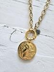 Cadena eslabones aro y moneda golden | 573