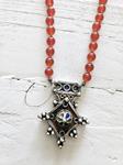 Collar cornalina jade y cruz bereber | 291 | Bohemian Barcelona, freespirit, lifestyle.