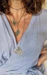 Colgante dos monedas silver | 358 | Bohemian Barcelona, freespirit, lifestyle.