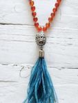 Collar Morocco cornalinas y plumas | 275 | Bohemian Barcelona, freespirit, lifestyle.
