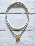 Gargantilla doble white y moneda golden | NOM104 | Bohemian Barcelona, freespirit, lifestyle.