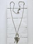 Colgante aro alas y charms | 646