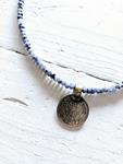 Gargantilla blue moneda | NOM104 | Bohemian Barcelona, freespirit, lifestyle.