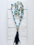 Collar Morocco plumas blue | 394 | Bohemian Barcelona, freespirit, lifestyle.