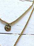 Gargantilla doble golden red | 1118