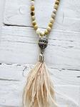 Collar Morocco plumas sand | 294 | Bohemian Barcelona, freespirit, lifestyle.