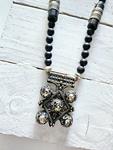 Collar onix y cruz Bereber big | 291 | Bohemian Barcelona, freespirit, lifestyle.
