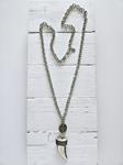 Cadena colmillo y moneda plata vieja | 291 | Bohemian Barcelona, freespirit, lifestyle.