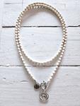 Gargantilla doble white y moneda | NOM104 | Bohemian Barcelona, freespirit, lifestyle.