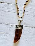 Collar colmillo brown  | 1118 | Bohemian Barcelona, freespirit, lifestyle.