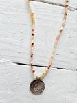 Collar doble vuelta mini melocotón | 267 | Bohemian Barcelona, freespirit, lifestyle.