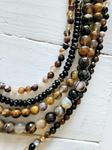 Collar multivueltas brown | 1118