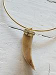 Gargantilla aro colmillo white golden | 1667 | Bohemian Barcelona, freespirit, lifestyle.