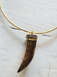 Gargantilla aro colmillo brown golden | 1667 | Bohemian Barcelona, freespirit, lifestyle.