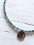 Gargantilla turquoise moneda | NOM104 | Bohemian Barcelona, freespirit, lifestyle.