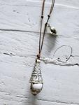 Colgante péndulo cuero white | JAC217 | Bohemian Barcelona, freespirit, lifestyle.