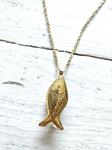 Gargantilla Fish Golden mini | JAC217 | Bohemian Barcelona, freespirit, lifestyle.