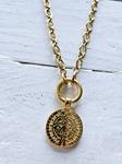 Cadena eslabones aro y moneda golden | 573