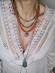 Collar triple coral y turquesa | 1435 | Bohemian Barcelona, freespirit, lifestyle.