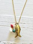 Colgante Fish Golden corales | JAC217 | Bohemian Barcelona, freespirit, lifestyle.