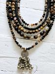 Collar multivueltas brown | 1118