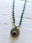Collar ágatas moneda green | 831 | Bohemian Barcelona, freespirit, lifestyle.
