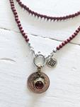 Gargantilla cinabrio doble moneda | NOM104 | Bohemian Barcelona, freespirit, lifestyle.