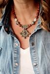 Cruz bereber nomad coral | NOM104 | Bohemian Barcelona, freespirit, lifestyle.
