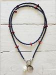 Gargantilla lapis y coral doble | NOM104 | Bohemian Barcelona, freespirit, lifestyle.