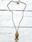 Gargantilla Fish Golden mini | JAC217 | Bohemian Barcelona, freespirit, lifestyle.