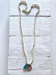 Collar moneda Ibiza white  | IBZ009